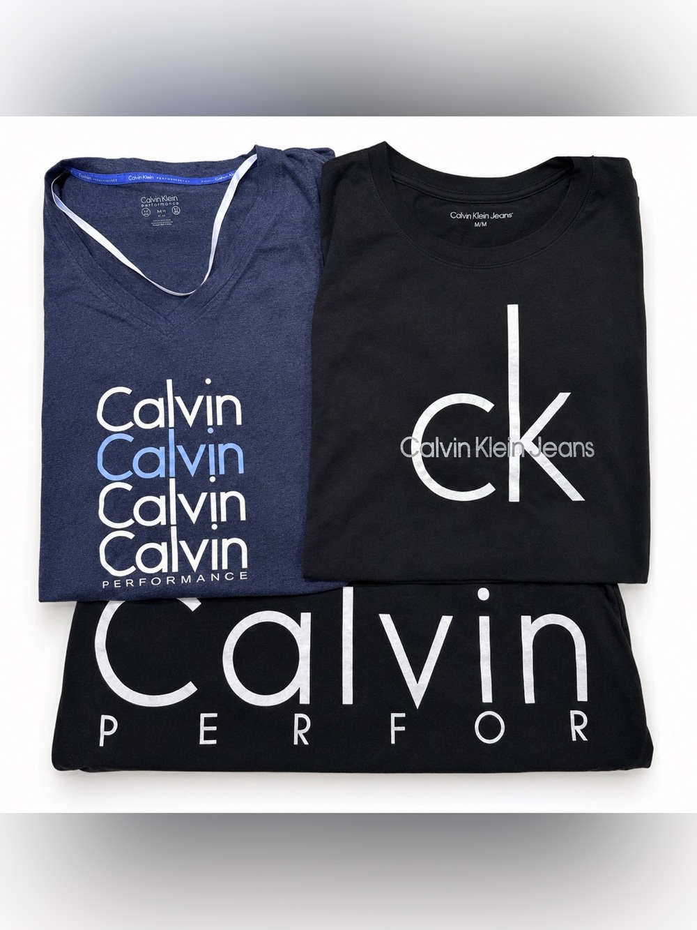 Calvin Klein Women’s Large 3-Piece Top Bundle CK Performance